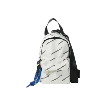 DANGEROUSPEOPLE Polyester Shoulder Bag Crossbody Bag Handbag Sling Bag Regular Unisex Black/White