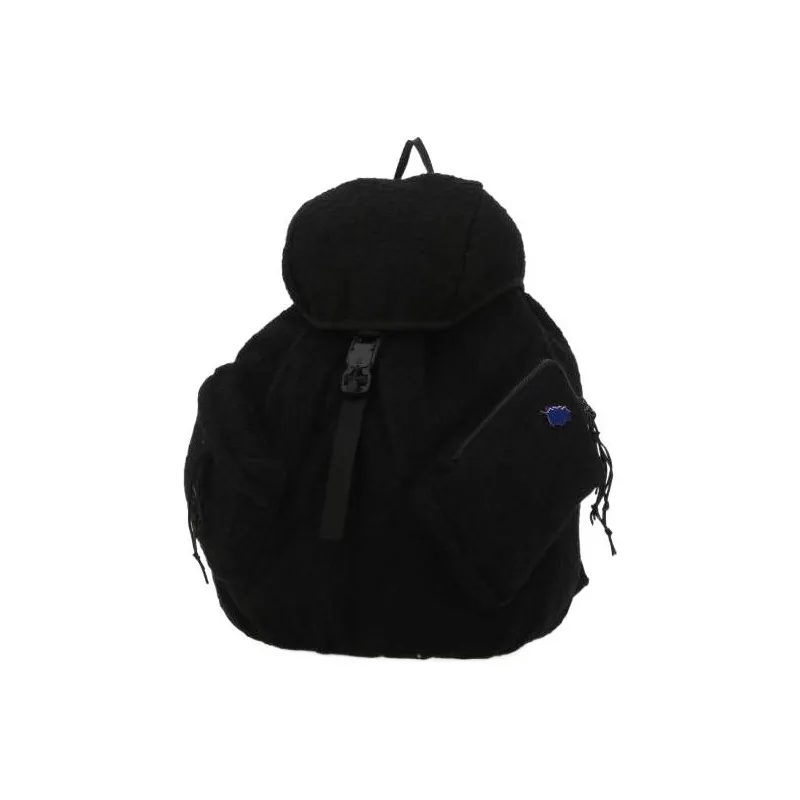 ADER ERROR Lambswool Texture Nylon Trim Backpack Regular Unisex Black-1