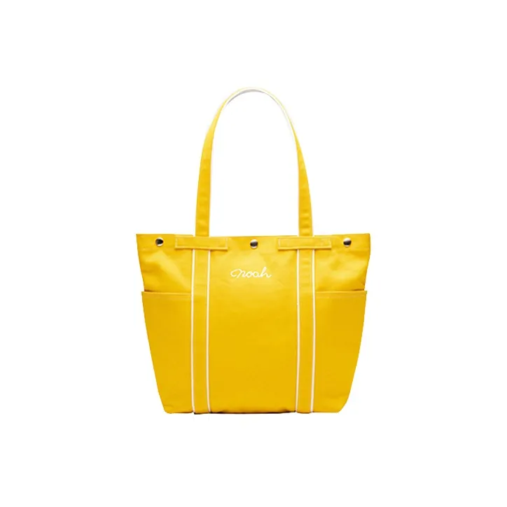 NOAH Canvas Canvas Bag Tote Tote Bag Shopping Bag Waist Bag Unisex Yellow-0