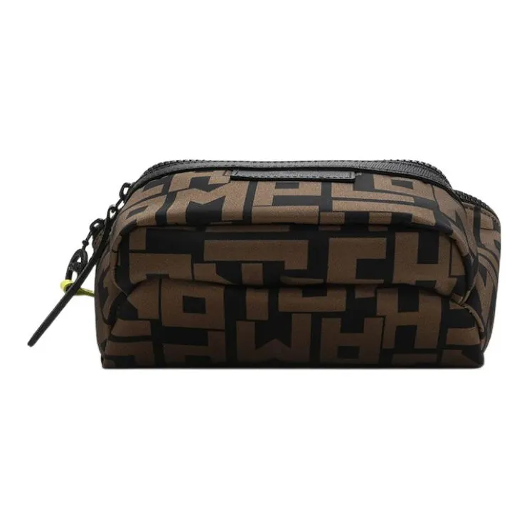 LONGCHAMP Le Pliage Fabric Fanny Pack Medium Size Women's Brown Black-2