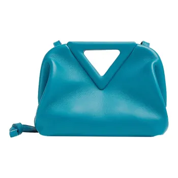 Bottega Veneta Calfskin One Shoulder Handbags Small Size Women's Wild Duck Green