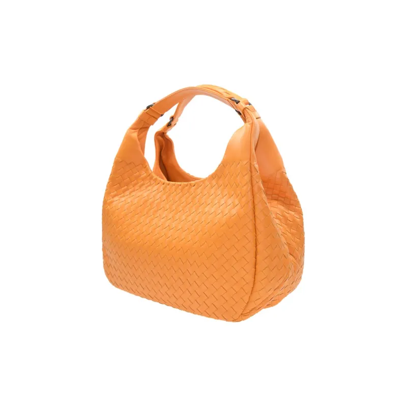 Bottega Veneta Lambskin Handbag Women's Orange-1