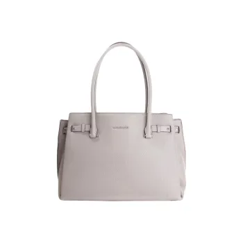 MICHAEL KORS MK Addison Leather Crossbody Bags Handbags Large Size Women's Pearlescent Gray