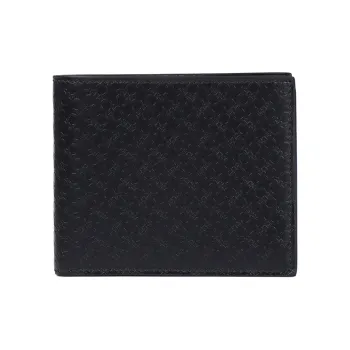 FERRAGAMO Cow Leather Wallet Men's Black