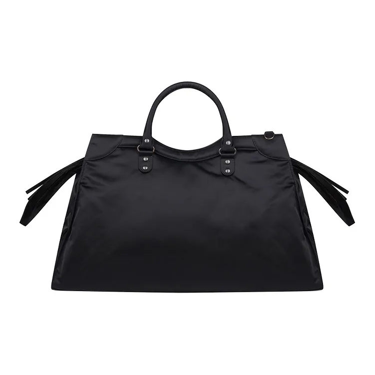Balenciaga Neo Classic Nylon Shoulder Bag Crossbody Bag Handbag Unisex Black-2