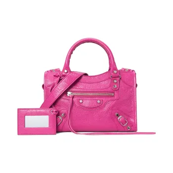 Balenciaga Sheepskin Biker Bag, Crossbody Bag, Shoulder Bag, Handbag Mini Women's Zi Red