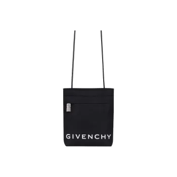 GIVENCHY 4G Leather Cell Phone Pouch, Crossbody Bag, Shoulder Bag Men's Black