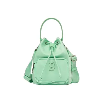 MLB Nylon Fabric Bucket Bag Handbag Shoulder Bag Crossbody Bag Unisex Mint Green