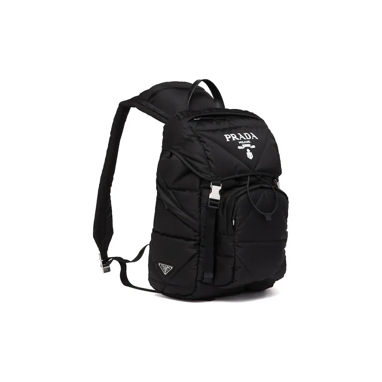 PRADA Fabric Backpack Regular Men's Black-1
