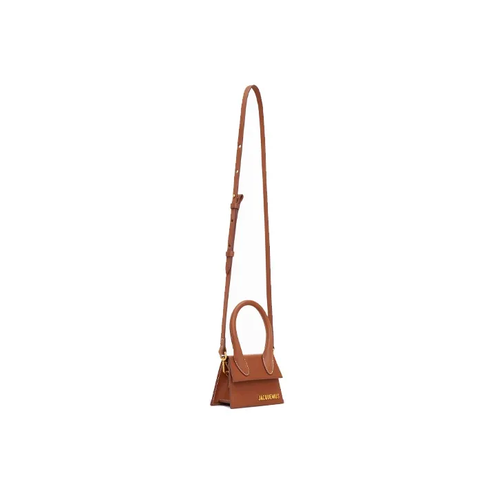 Jacquemus Le Chiquito Leather Crossbody Handbag Mini Women's Brown-3