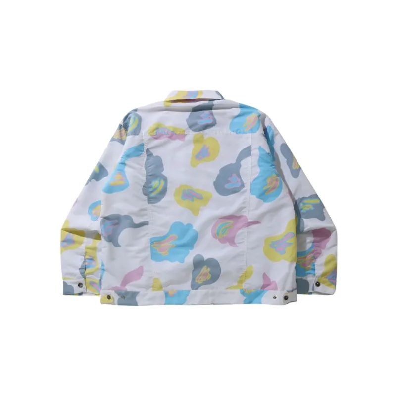 Bape Def Camo Loose Fit Trucker Jacket-3