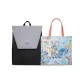 1960 Black Gray & Backpack+0141 Blue Tote