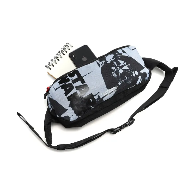 LiNing × STAR WAR Star Wars Collaboration Collection Polyester Fanny Pack Regular Unisex Black Gray Color-3