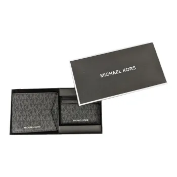 MICHAEL KORS MICHAEL KORS Handbag Collection Billford Canvas Wallet Men's Black