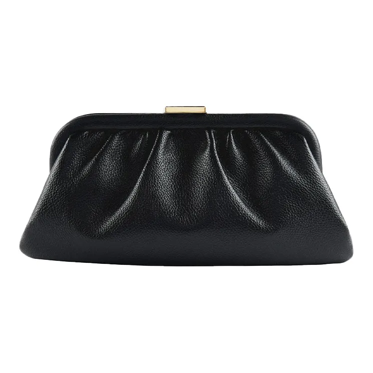 Balenciaga Calfskin Cloud Bag Handheld Crossbody Bag Shoulder Bag Women's Black-2
