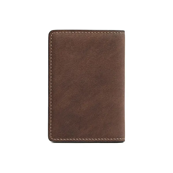 Jeep Top Grain Cow Leather Money Clip Card Holder Mini Men's-3