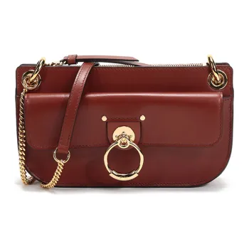 Chloe Chloé Bags Cow Leather Crossbody Bag Shoulder Bag Small Size Women's Brown Red