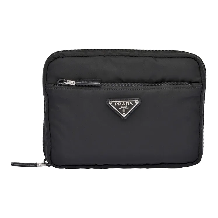 PRADA Nylon Toiletry Bag Men's Black-0