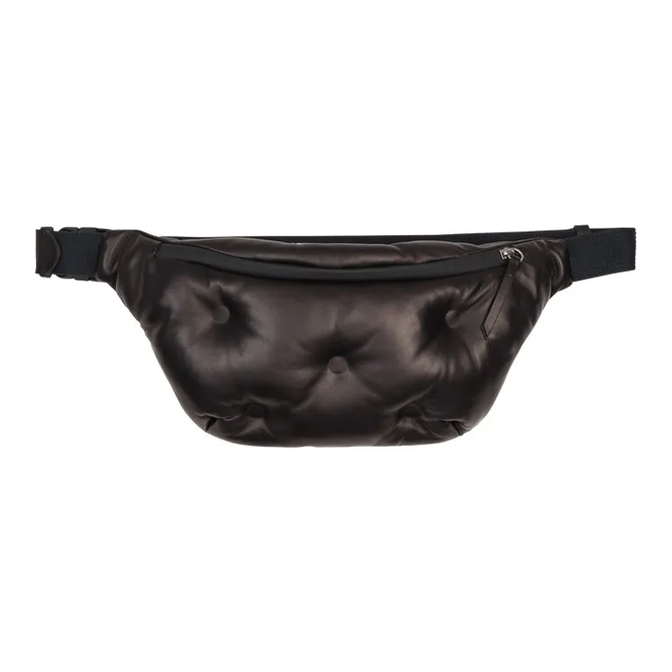 Maison Margiela Quilting Nappa Leather Fanny Pack Men's Black-0