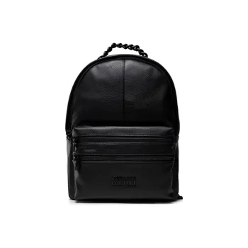 VERSACE JEANS COUTURE Artificial Leather Backpack Unisex Black
