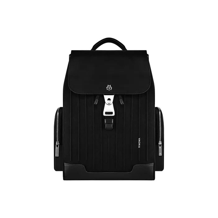 RIMOWA Never Still Patchwork With Grain Leather Backpack Tubas Unisex Black-0