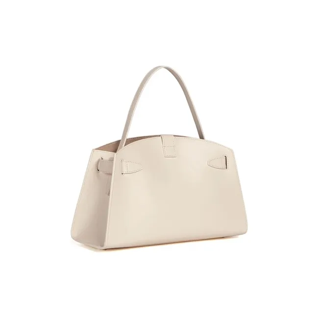 Furla Margherita Collection Cow Leather Shoulder Bag Crossbody Bag Handbag Medium Size Women's Ecru-1