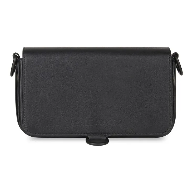 Balenciaga Bondage Cow Leather Shoulder Bag Crossbody Bag Regular Women's Black-0
