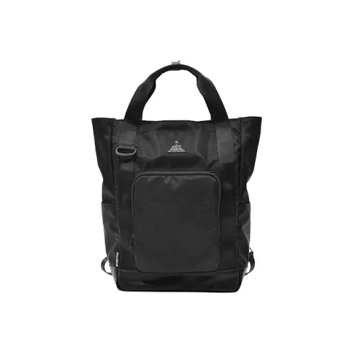 MYEDITION Nylon Tote Bag Shopping Bag messenger Unisex Black