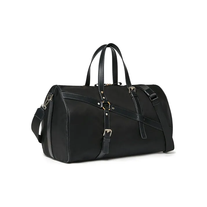 VERSACE VERSACE Nylon Travel Bag Handbag Shoulder Bag Clutch Men's Black-1