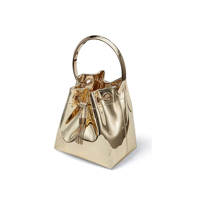 Jimmy Choo Fabric Clutch Regular Women's Gold-2