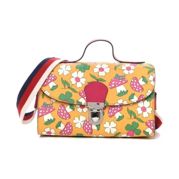 GUCCI Canvas Shoulder Bag, Crossbody Bag, Handbag, Kids' Bag Kids' Multicolor