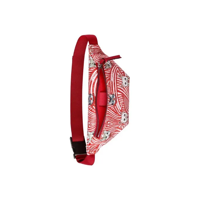 GUCCI Yuko Higuchi Collaboration Canvas With Leather Fanny Pack, Sling Bag, Kids' Bag Kids' Red/White-4