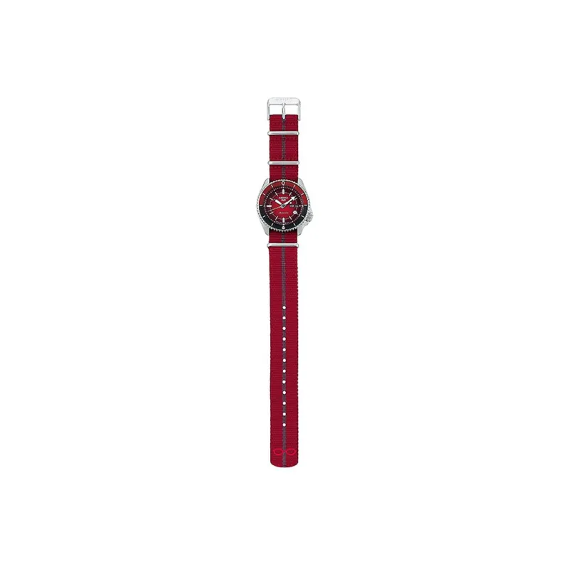 SEIKO Naruto Boruto Collection Automatic Mechanical Movement Nylon Strap Watch 46mm Unisex Red Watch Dial SBSA089-2
