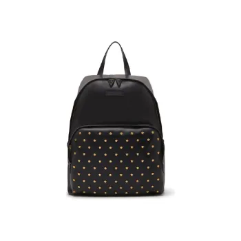 VERSACE VERSACE Leather Backpack Men's Black