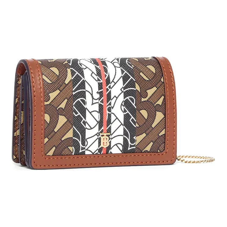 Burberry Polyurethane Shoulder Bag Women's Brown-1