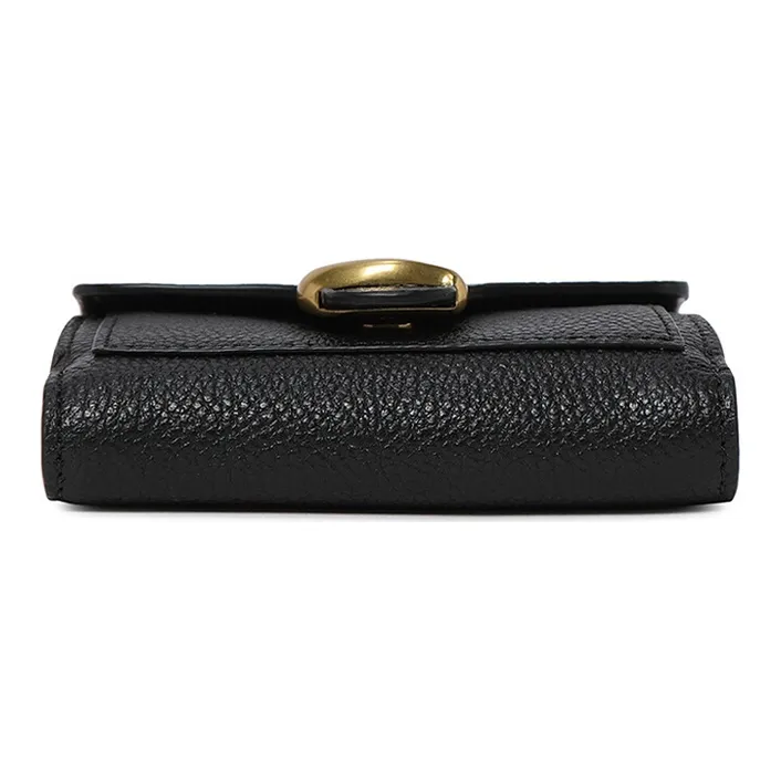 COACH Tabby Leather Wallet Women's Black-3
