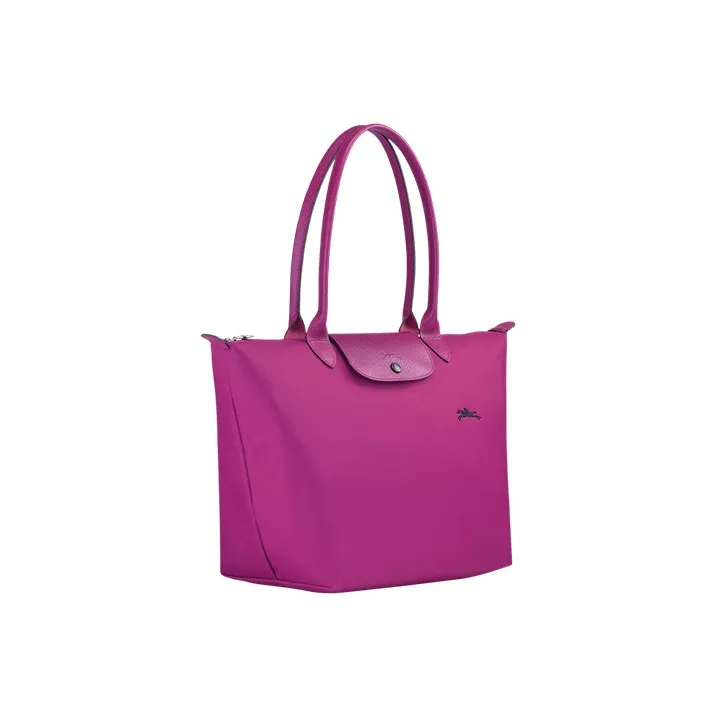 LONGCHAMP Le Pliage Club Polyamide Canvas Bag, Shoulder Bag Women's Fuchsia-2