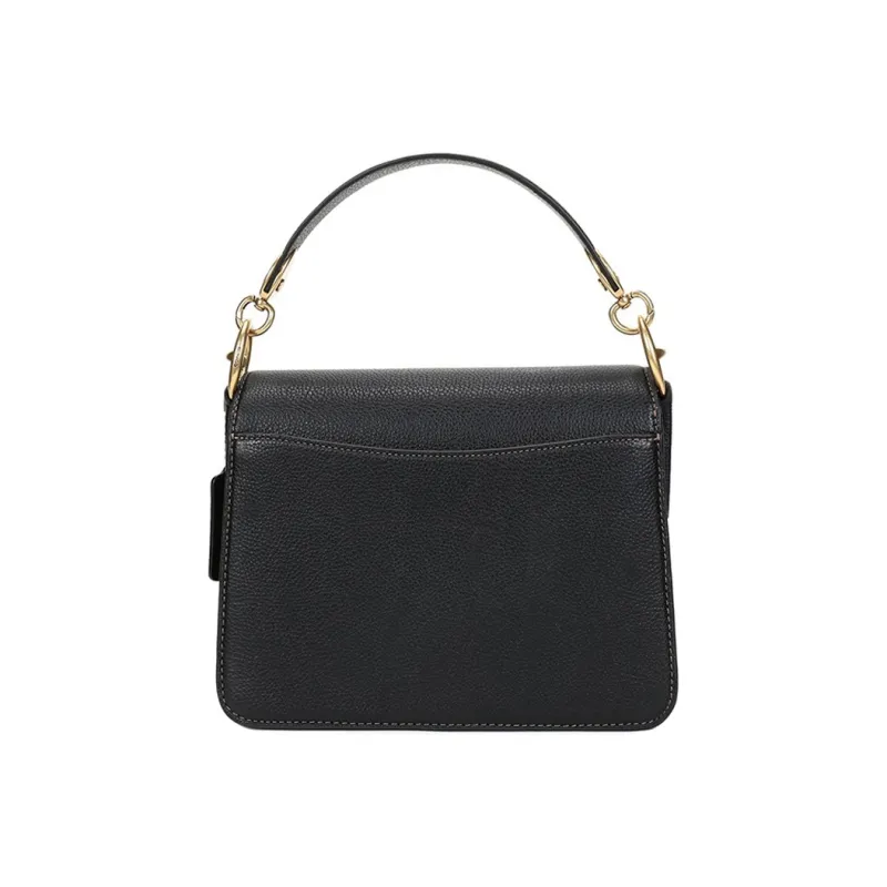 COACH Beat Canvas With Leather Small Square Bag, Shoulder Bag, Crossbody Bag, Handbag Medium Size Women's Black-3