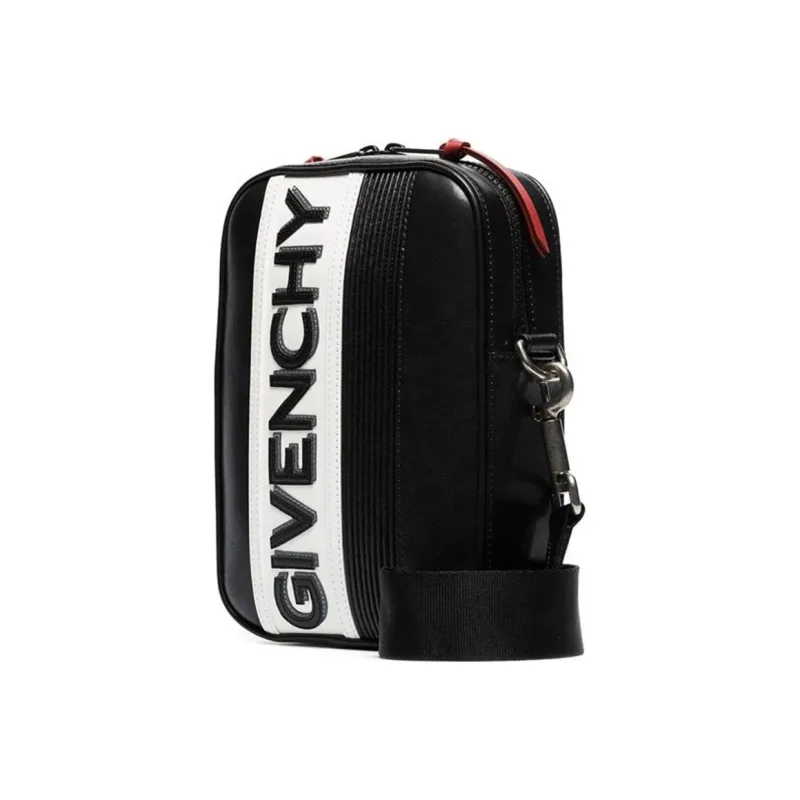 Givenchy Leather Crossbody Bag, Shoulder Bag Men's Black-2