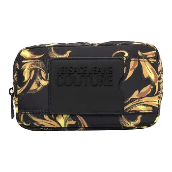 VERSACE JEANS COUTURE Polyurethane With Polyamide Sling Bag Unisex Black