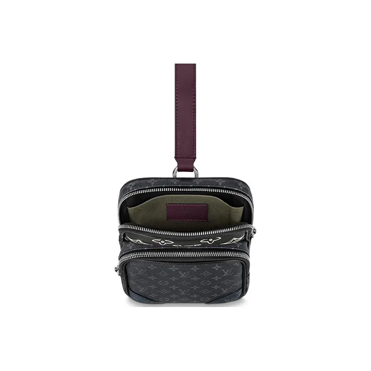 LOUIS VUITTON Amazone Sling Monogram Eclipse Patchwork Gray/Black-3
