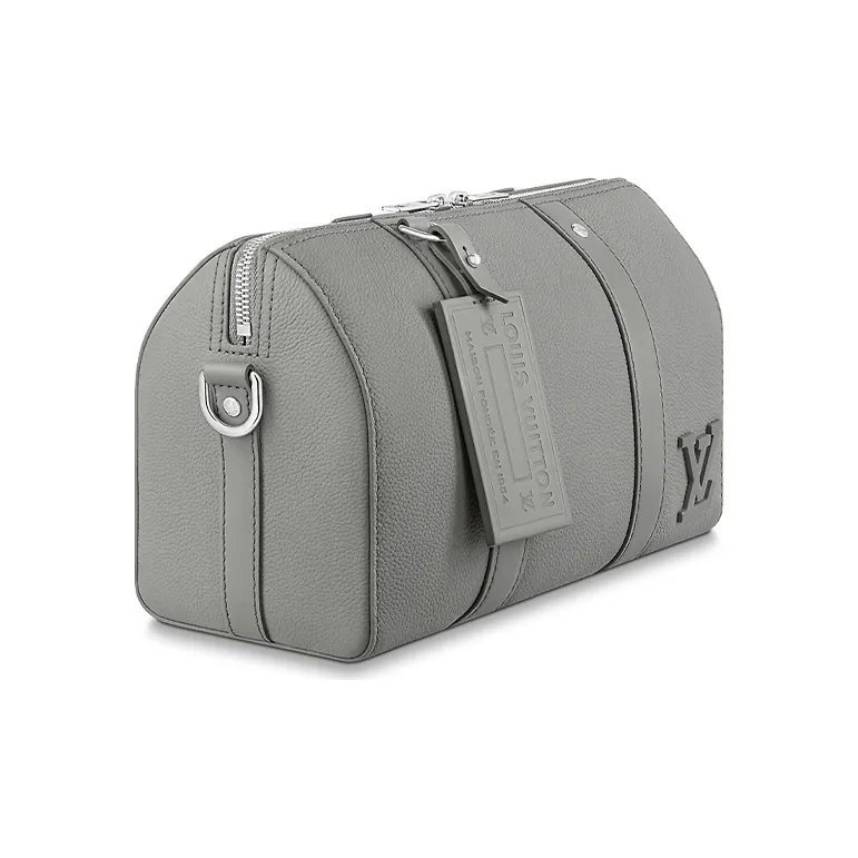 LOUIS VUITTON Aerogram Leather Monkey Bag, Shoulder Bag, Crossbody Bag Regular Unisex Gray-1