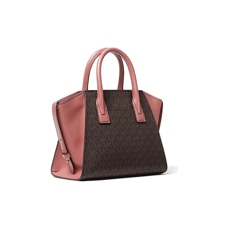 MICHAEL KORS Avril Leather Ear Bag Handbag Shoulder Bag Crossbody Bag Small Size Women's Sunset Rose Red-1