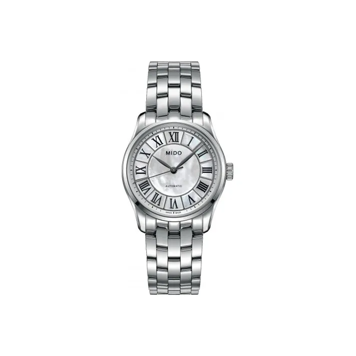 MIDO Brunner Series Automatic Mechanical Movement Women's Watch Watch 32mm White Dial-0