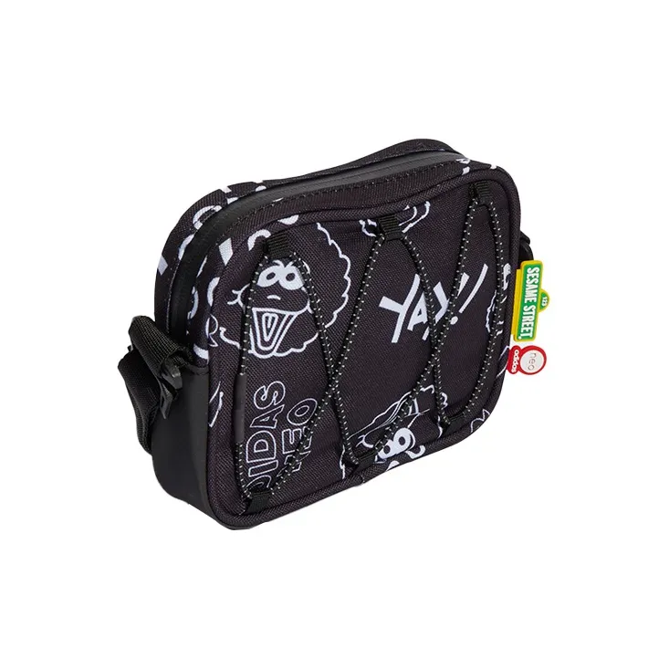 Adidas Sesame Street Collaboration Polyester Shoulder Bag Crossbody Bag Regular Unisex Black-1
