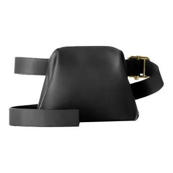 OSOI MINI BROT Cow Leather Shoulder Bag, Crossbody Bag Regular Women's Black