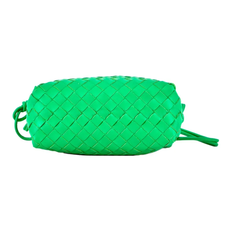Bottega Veneta Loop Intrecciato Camera Bag Small Parakeet-2
