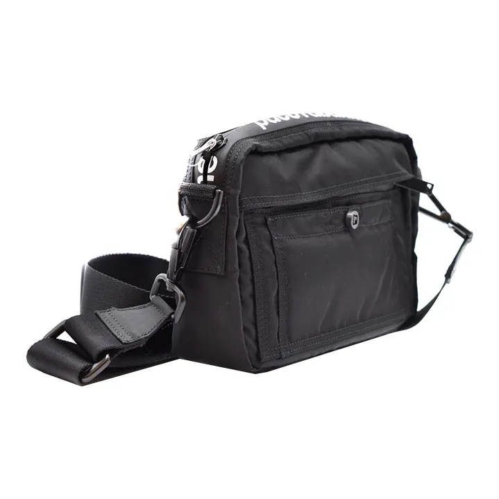 Paco Rabanne Nylon Crossbody Bag Unisex Black-2