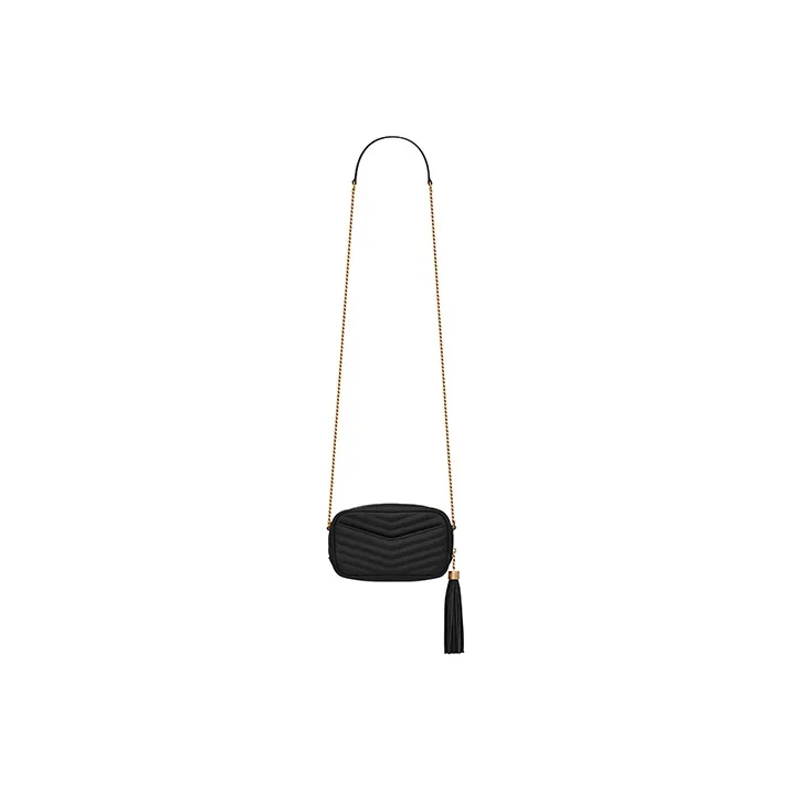 SAINT LAURENT Lou Crossbody Bag Mini Black-4