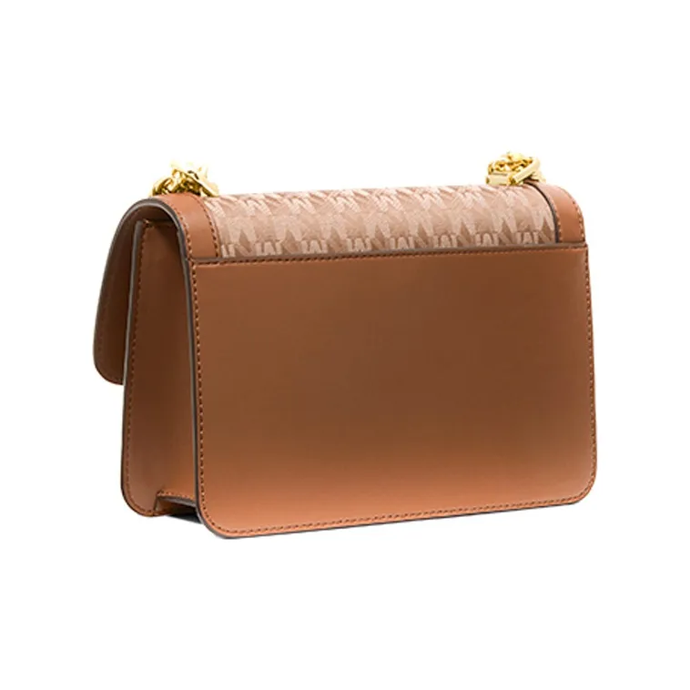 MICHAEL KORS Fabric Shoulder Bag Crossbody Bag Flap Bag Women's Brown-1